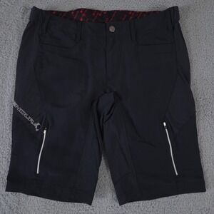 Endura Shorts Mens XL Black 14" Cycling Singletrack III Liner MTB Nylon Hike